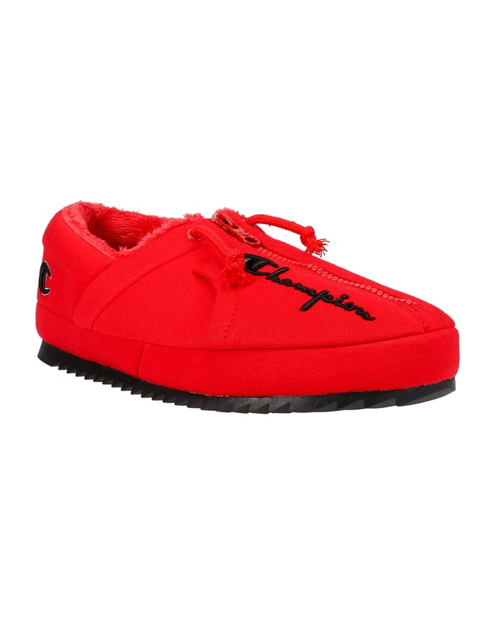 Champion Mens Slippers NZ - University Zip Red ( 3087-BKIHY )